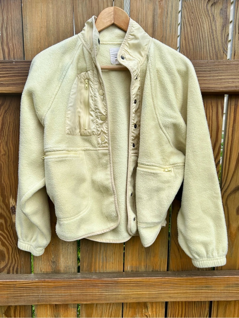 Thread & supply Jacket Snap Up Butter Yellow Soft Cozy Sz. XS